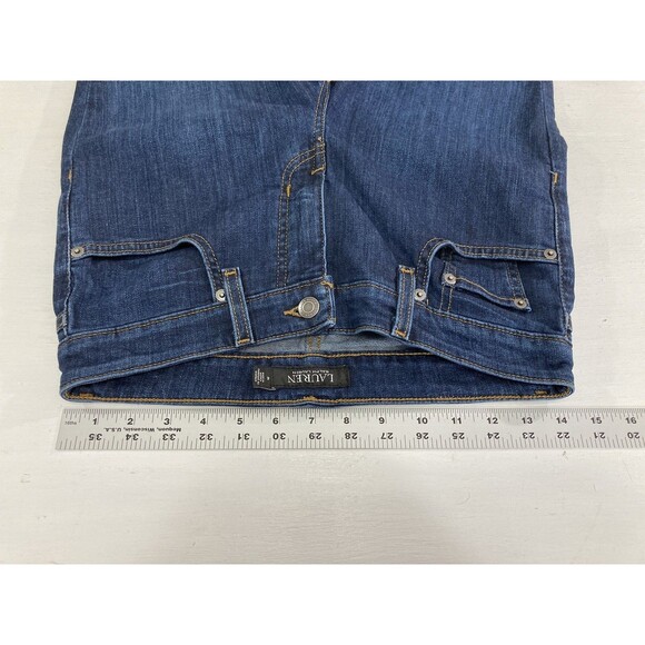 Ralph Lauren Black Label Jeans Women’s 4x30 Blue Denim Mid Rise Straight Leg - Picture 8 of 11